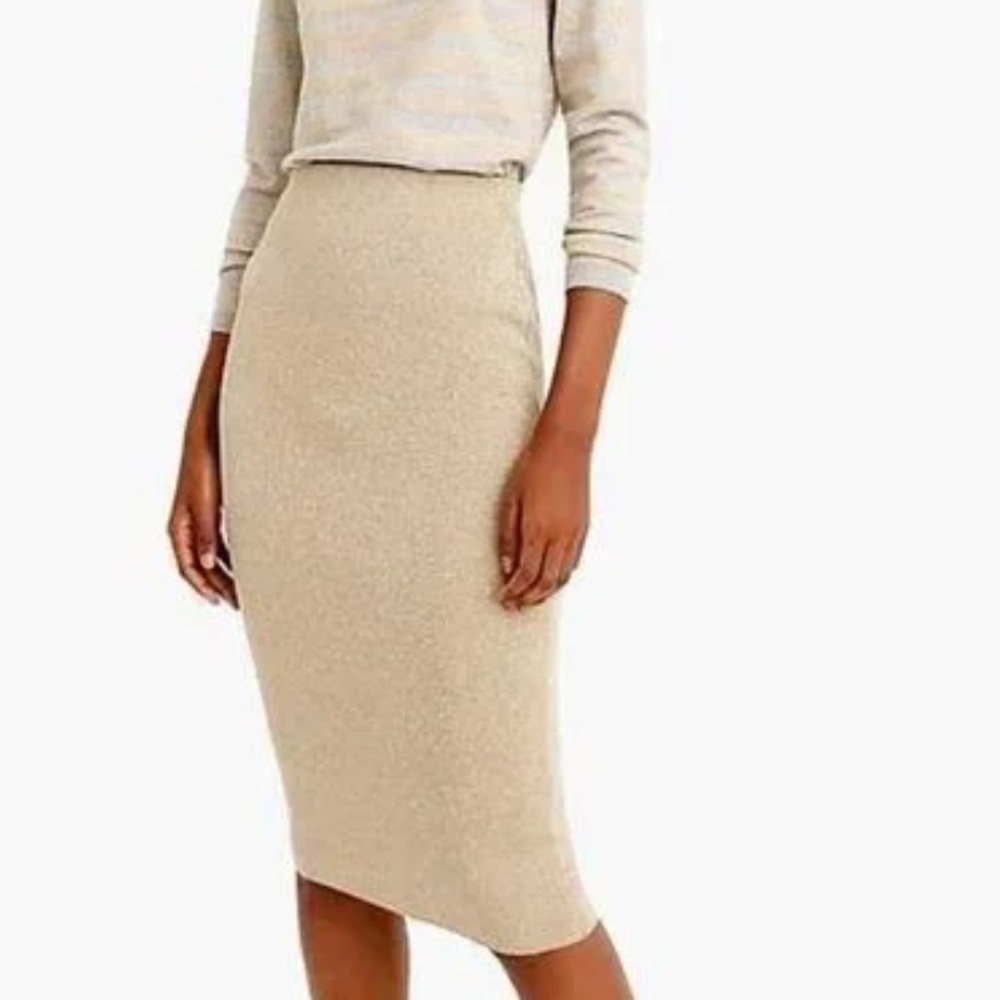 J. Crew Taupe Pencil Skirt